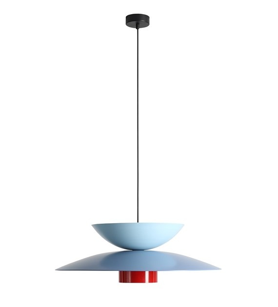 Lighting Fixtures Lustra albastra/rosie din metal Teya Aldex