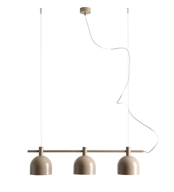 Lighting Fixtures Lustra bej din metal cu 3 becuri Beryl Aldex