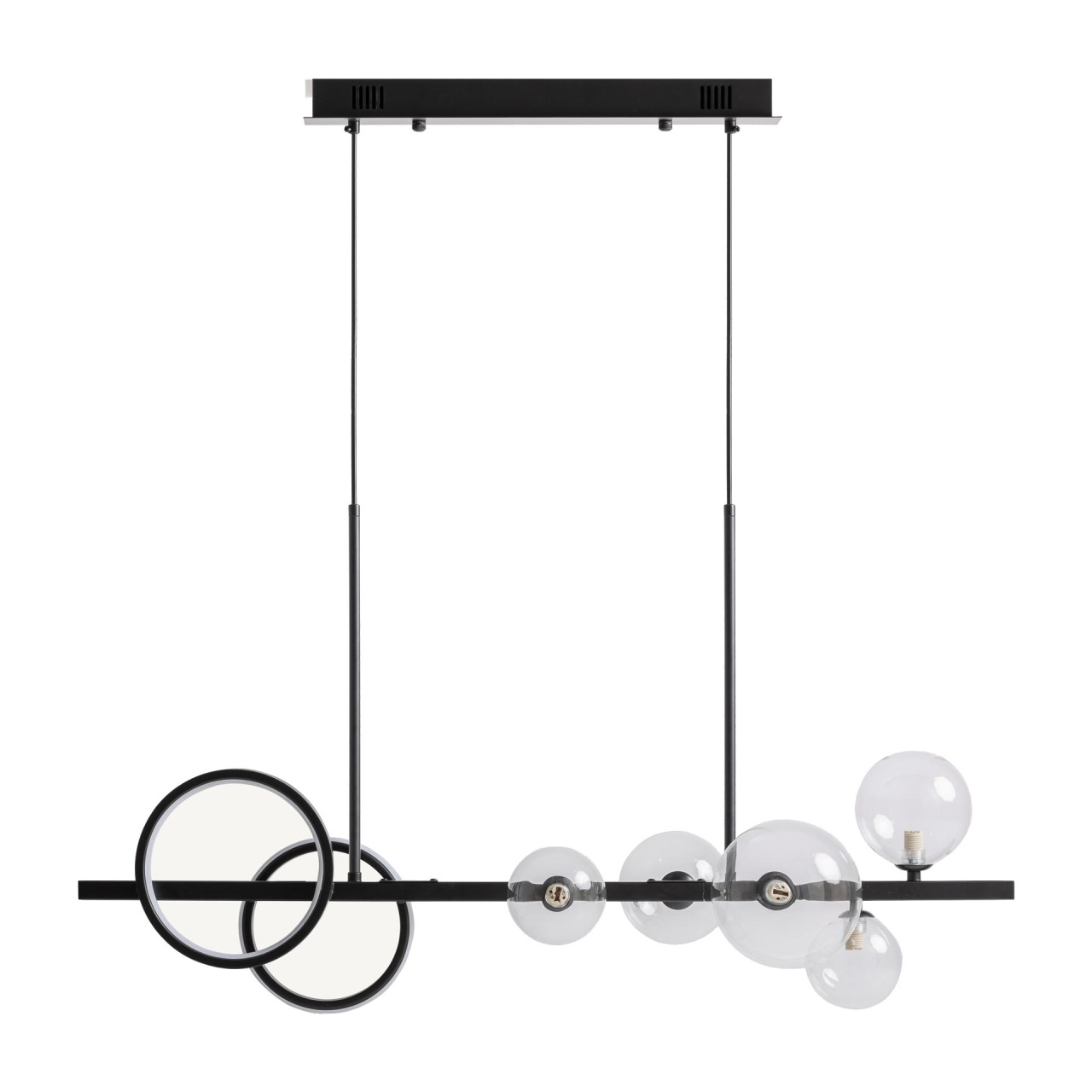 hol Lustra neagra din metal cu 5 becuri Daria Vical Home