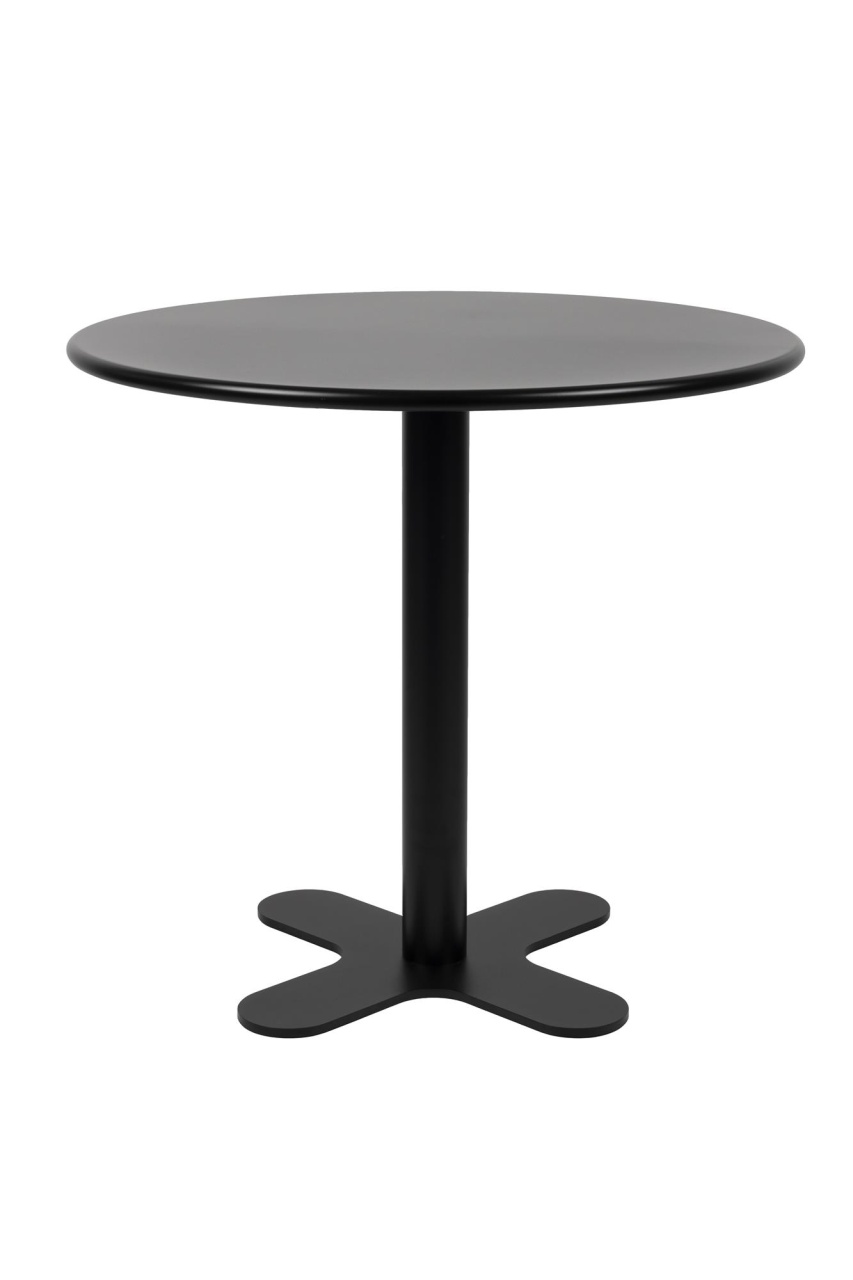 Quiet Object Masa bistro neagra din metal 80 cm Sanjay Low Quiet Object
