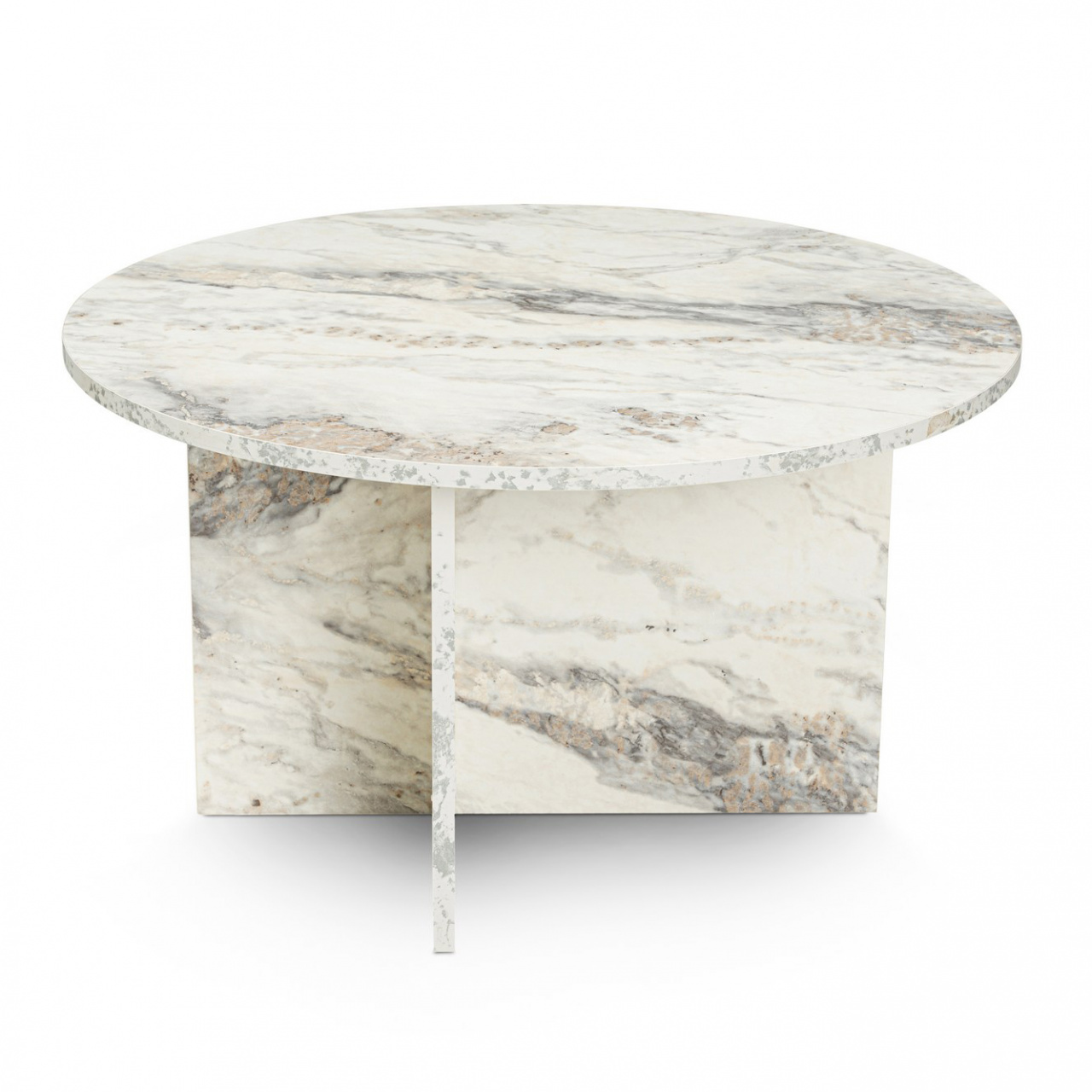 Coffee Tables Masa de cafea alba 80 cm Harmoni The Home Collection