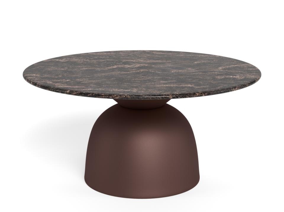 Coffee Tables Masa de cafea maro bronz din marmura 80 cm Ferrol Actona Company