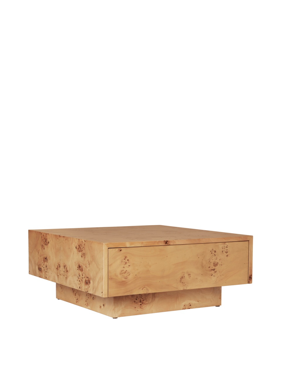 Masa de cafea maro deschis 70x70 cm Burl Ferm Living