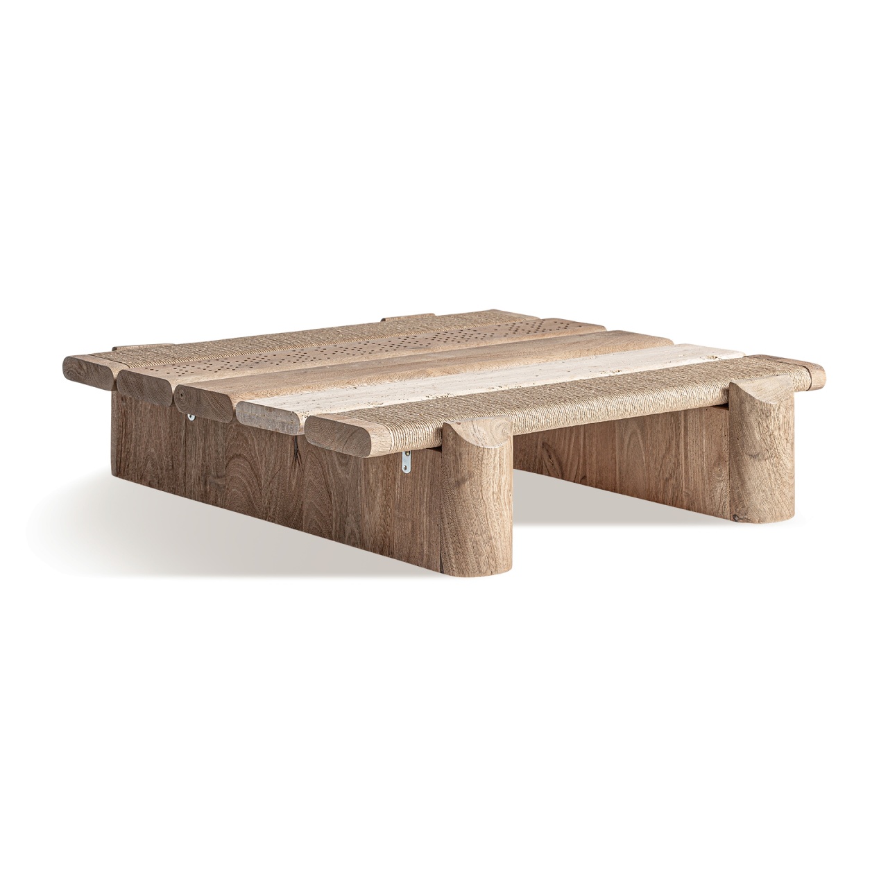 Accent Tables Masa de cafea maro din lemn 80x90 cm Jacquard Vical Home