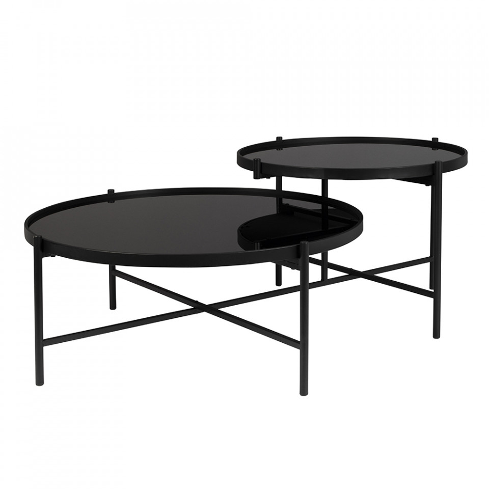 Quiet Object Masa de cafea neagra din metal 82x122 cm Li Quiet Object