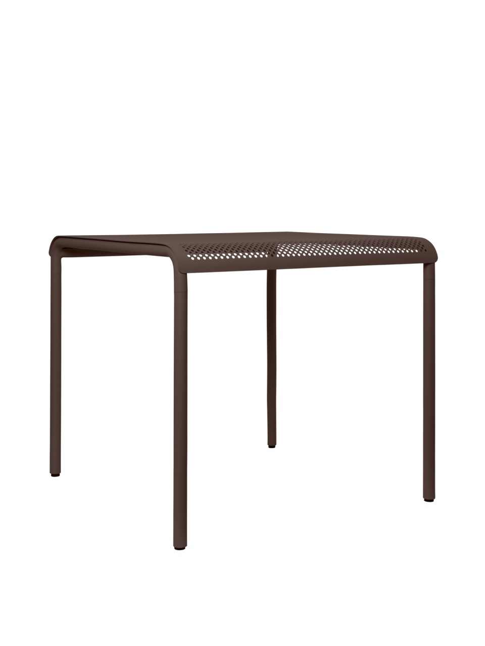 Furniture Masa dining exterior maro ciocolata din metal 80x80 cm Dapple Ferm Living