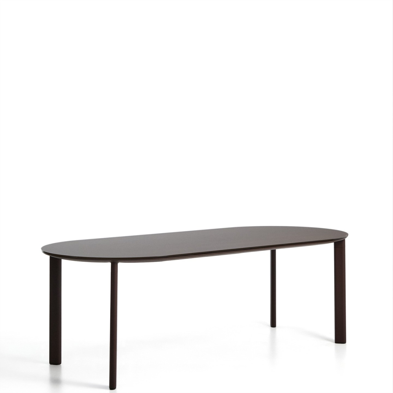 mtb 29 Masa dining exterior maro din metal 100x230 cm Erice Kave Home
