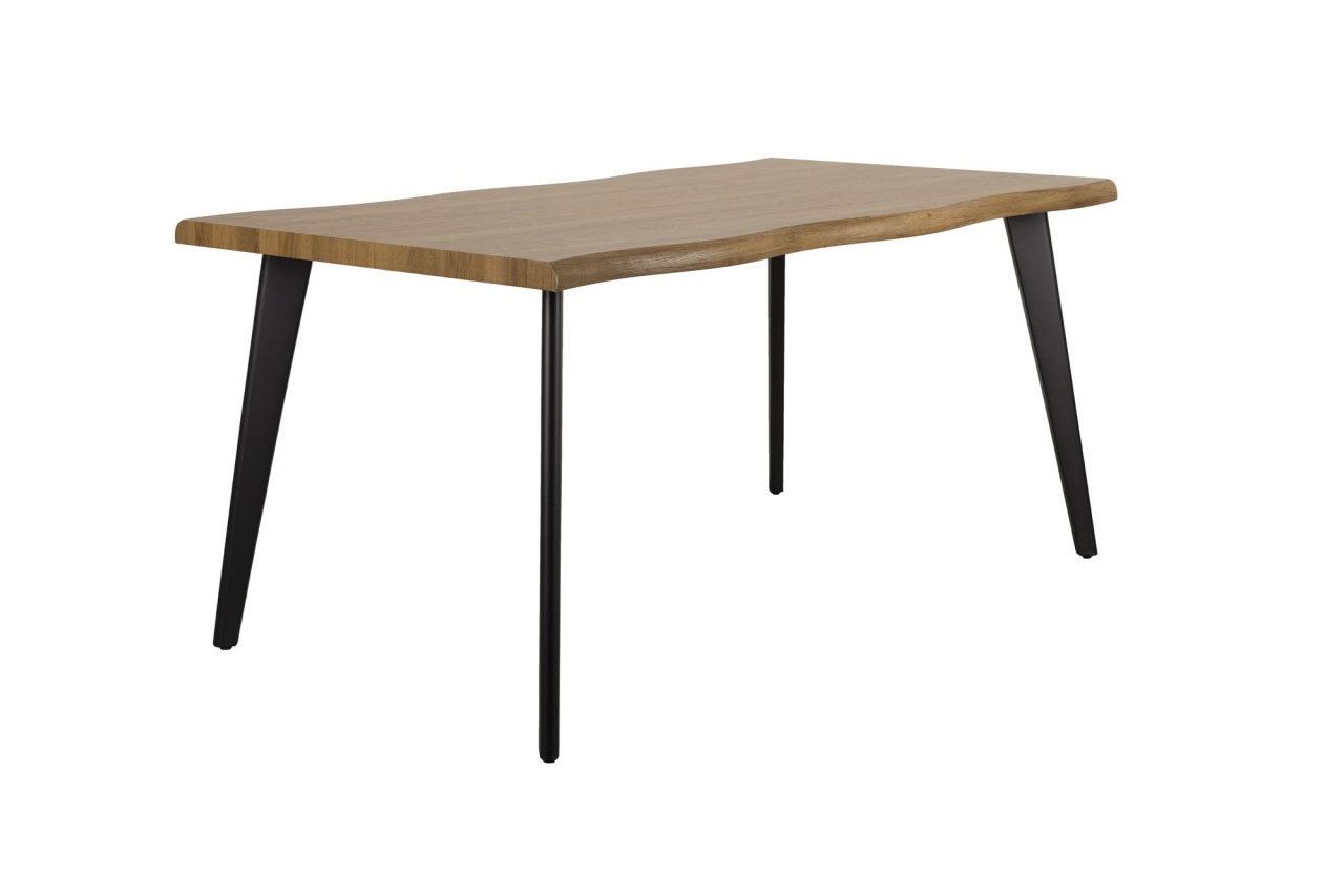 Quiet Object Masa dining maro/neagra din metal 90x160 cm Paz Quiet Object