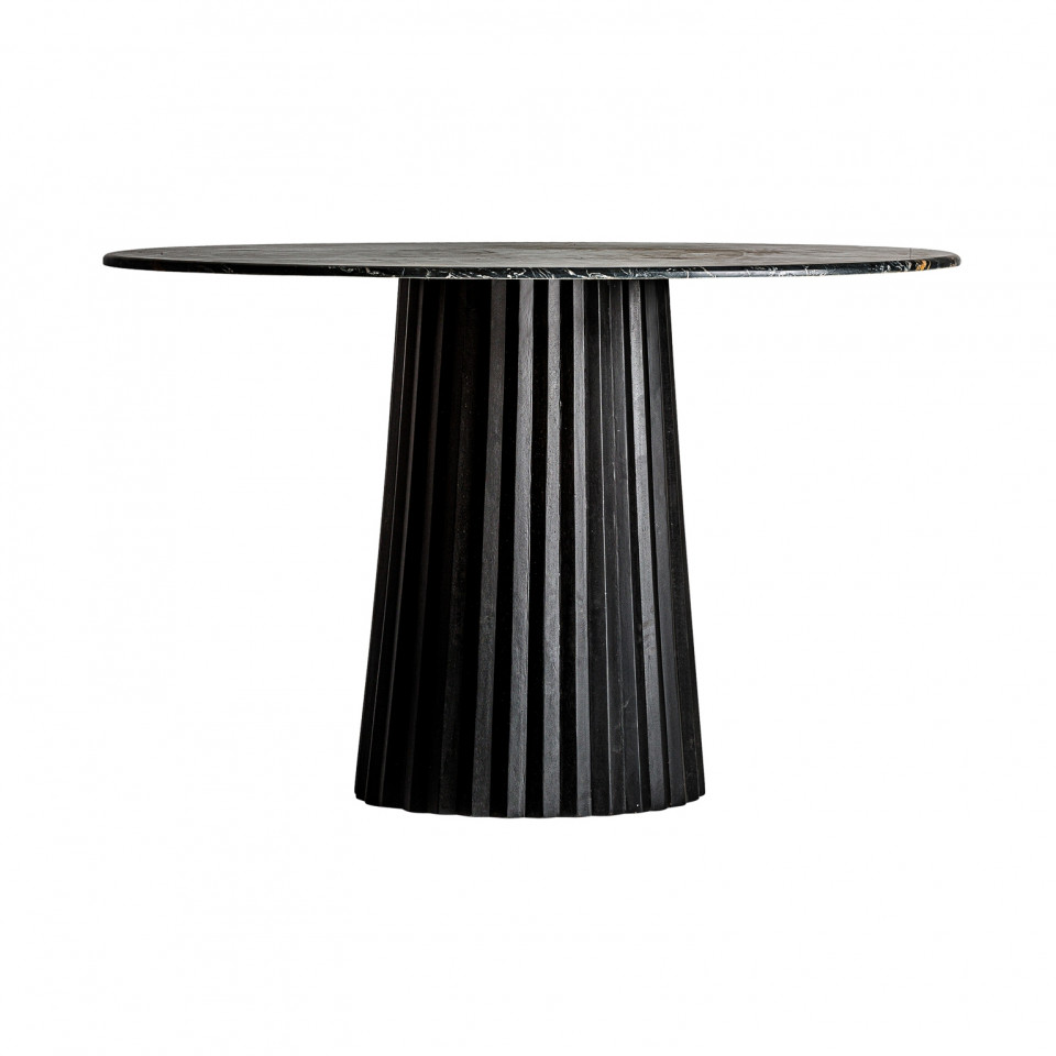 Kitchen & Dining Room Tables Masa dining neagra din marmura 120 cm Nevada Vical Home
