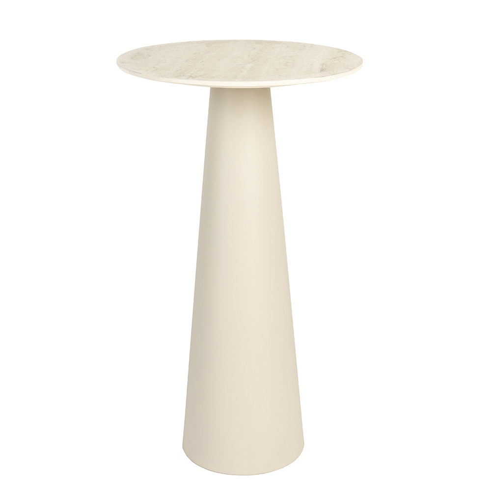 Quiet Object Masa laterala bej din ceramica 40 cm Joya High Quiet Object