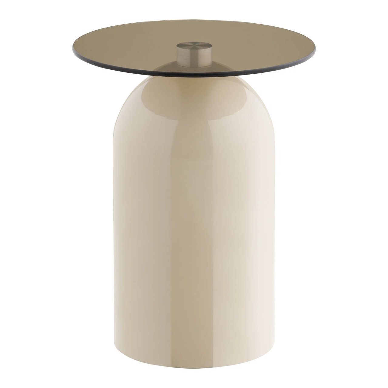 House Nordic Masa laterala bej/gri din metal 40 cm Ravello House Nordic
