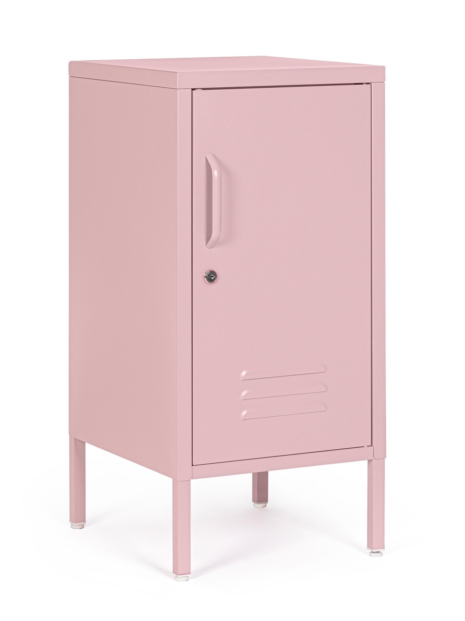 Nightstands Noptiera roz din metal Cambridge Bizzotto