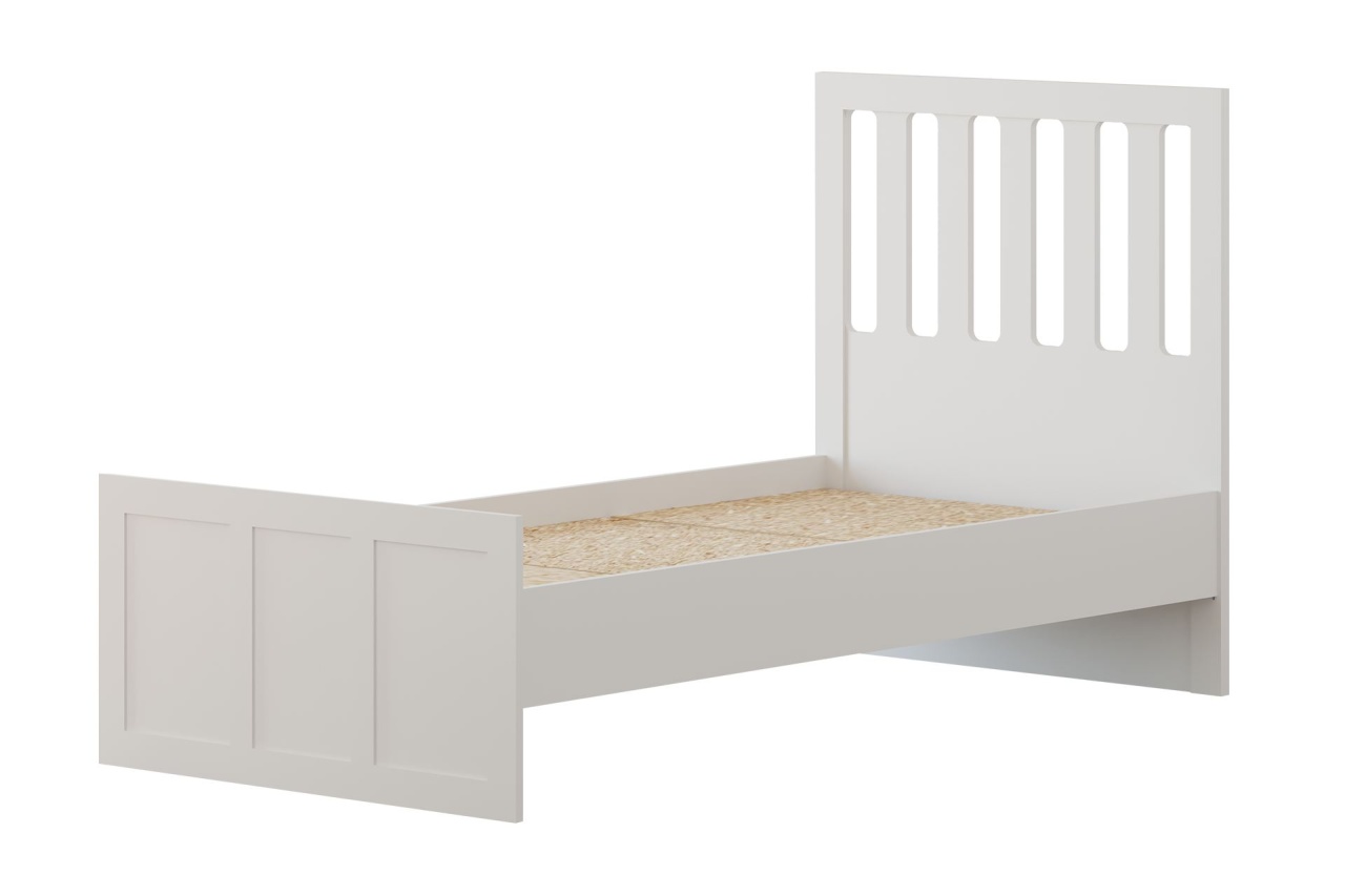 Beds & Bed Frames Pat alb 90x190 cm Dezne The Home Collection