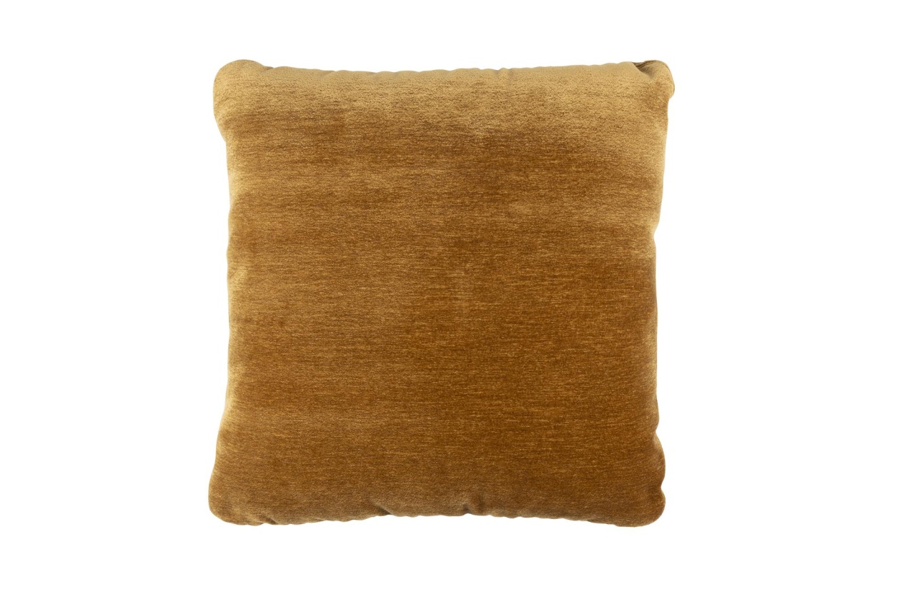 Throw Pillows Perna patrata ocru din fibre sintetice 52x52 cm Nube Zuiver