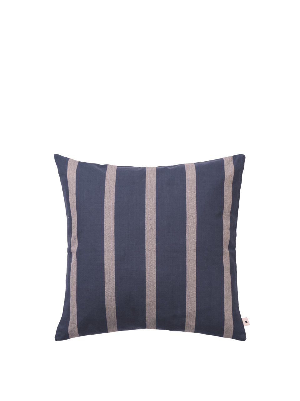 Throw Pillows Perna pentru exterior patrata albastra/crem din bumbac 50x50 cm Strand Ferm Living