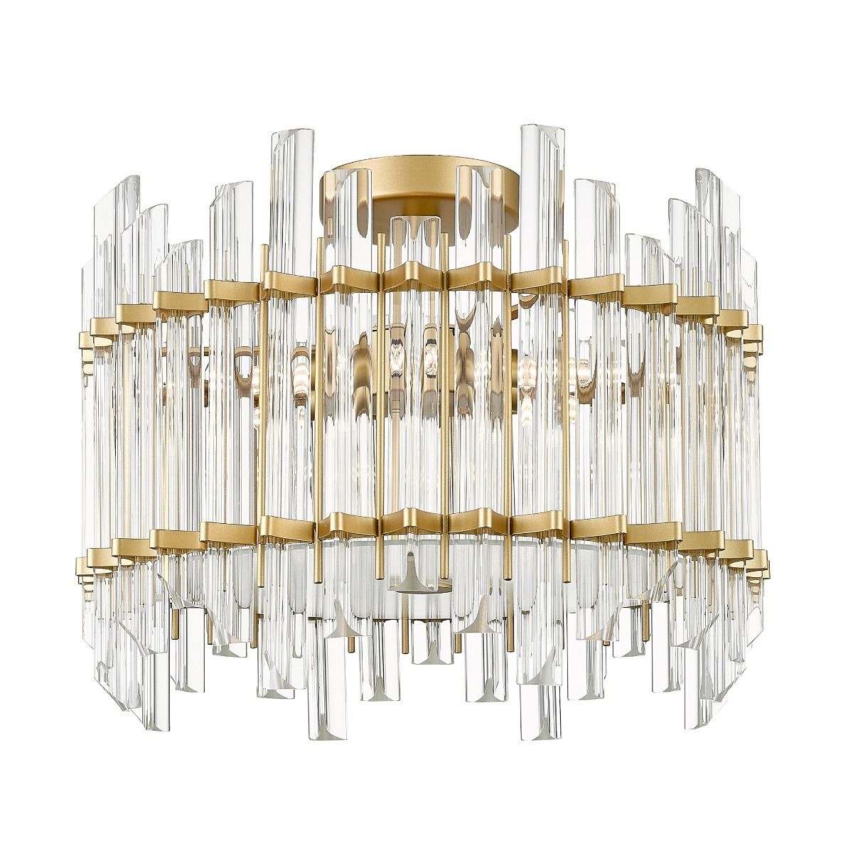 Lighting Fixtures Plafoniera aurie din metal cu 6 becuri Alexandria Zuma Line