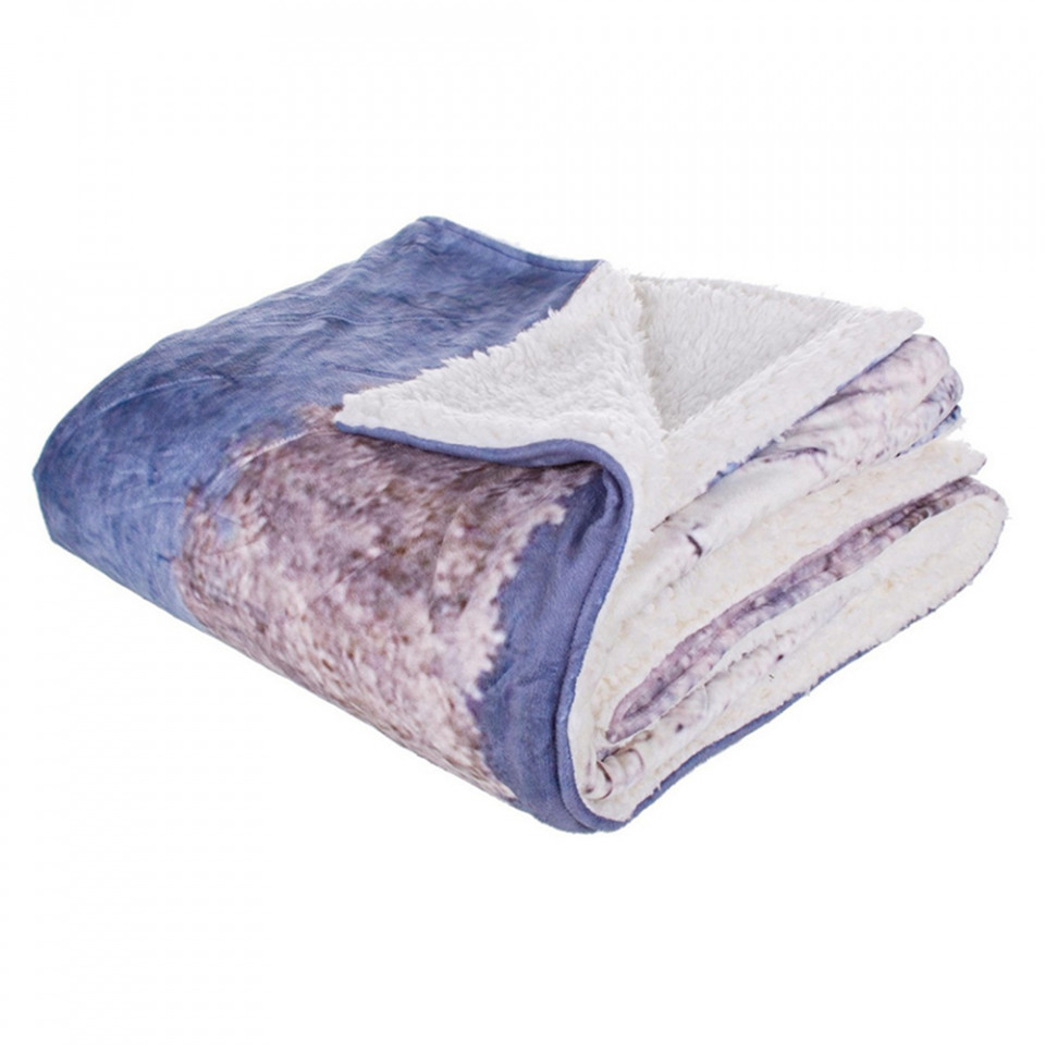 fibre solubile Pled multicolor din fibre sintetice 140x160 cm Sherwood Bizzotto