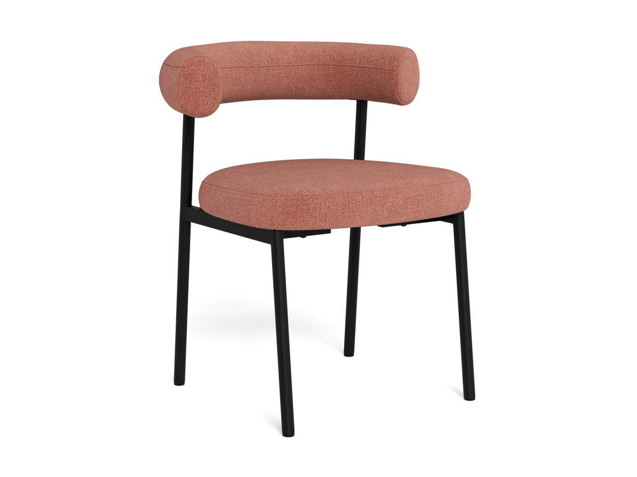 Quiet Object Scaun dining maro teracota din textil Oakfield Quiet Object