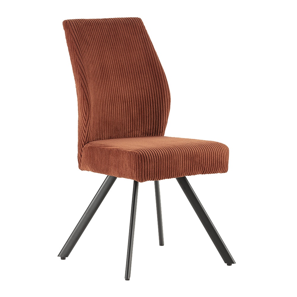 Quiet Object Scaun dining rosu caramiziu din textil Anibal Quiet Object