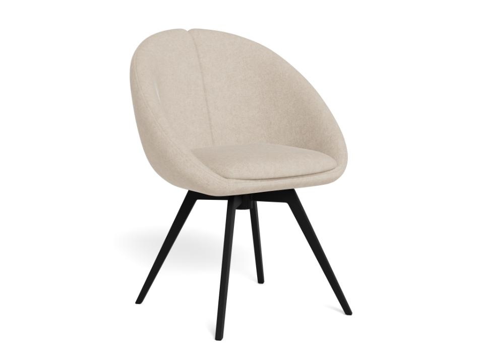 Chairs Scaun dining rotativ bej nisipiu din textil Tenna Actona Company