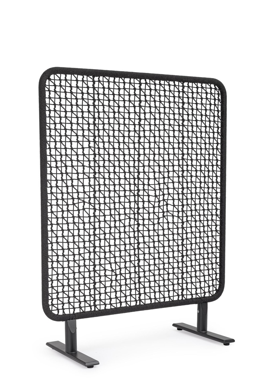 Room Dividers Separator camera negru din metal 120x150 cm Babilo Bizzotto