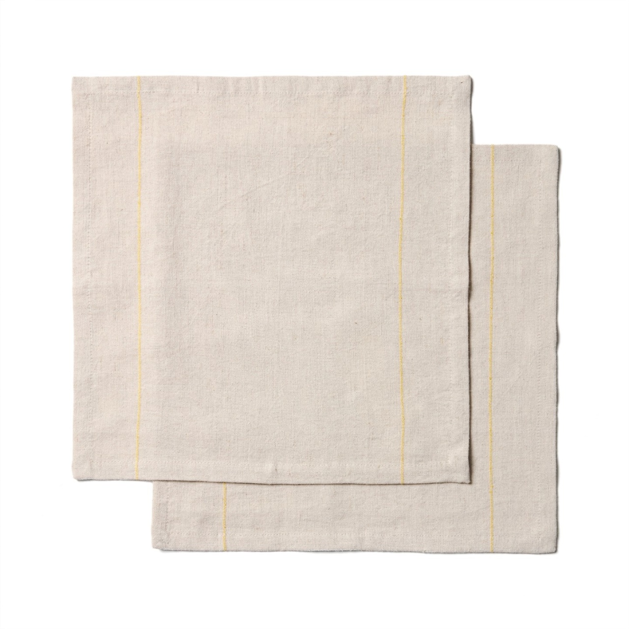 Set 2 servete bej/galbene din fibre 35x35 cm Ulaen Kave Home