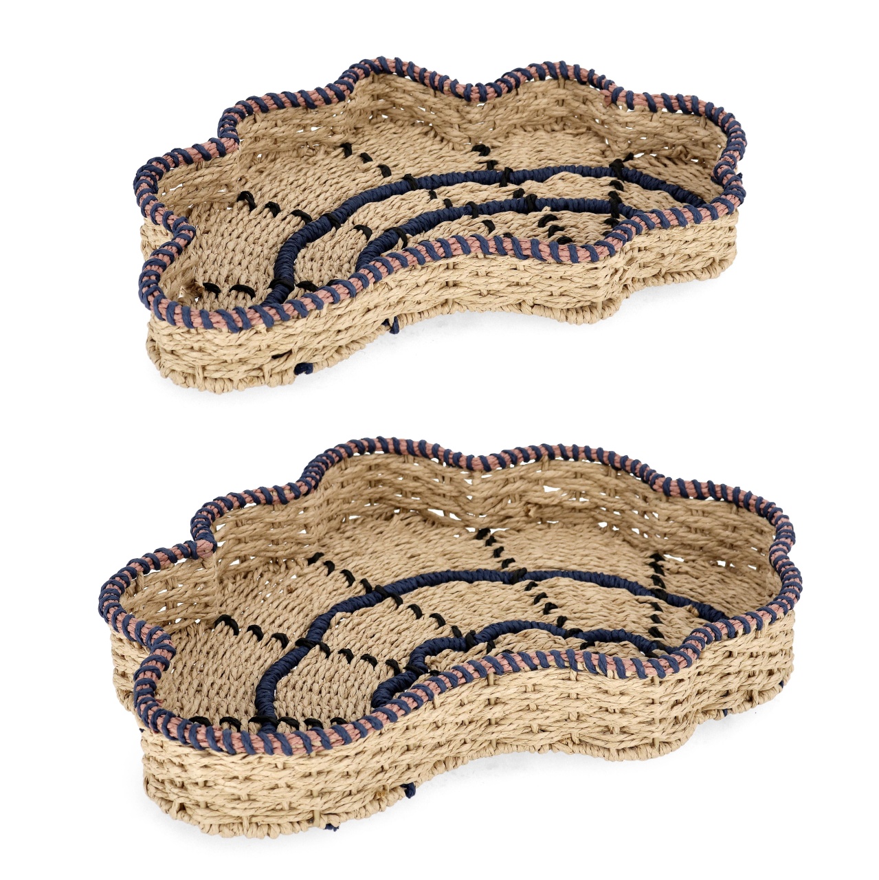 Serving Trays Set 2 tavi decorative multicolore din hartie Kya Bizzotto