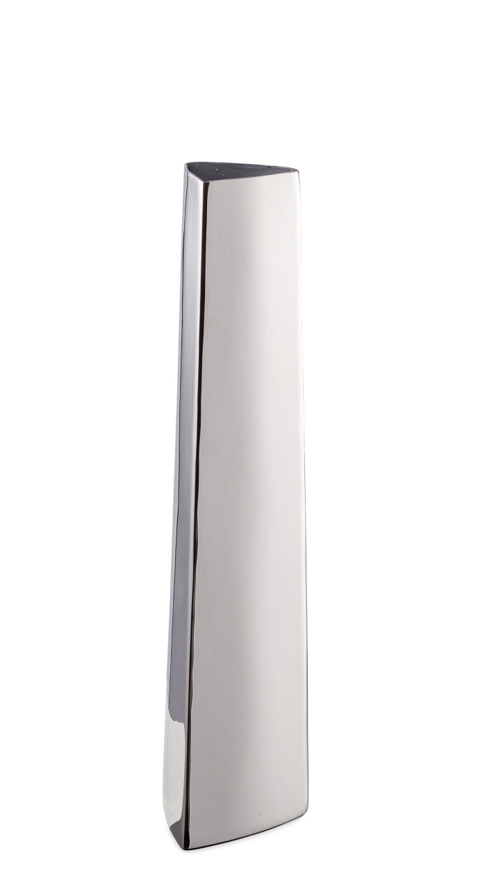 Vases Sticla decorativa argintie din metal 28 cm Mythri Bizzotto