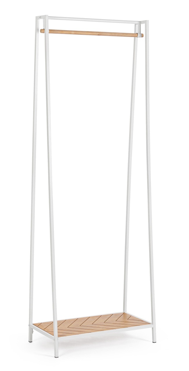 Closet Organizers & Garment Racks Suport umerase maro/alb din metal 180 cm Haldor Bizzotto