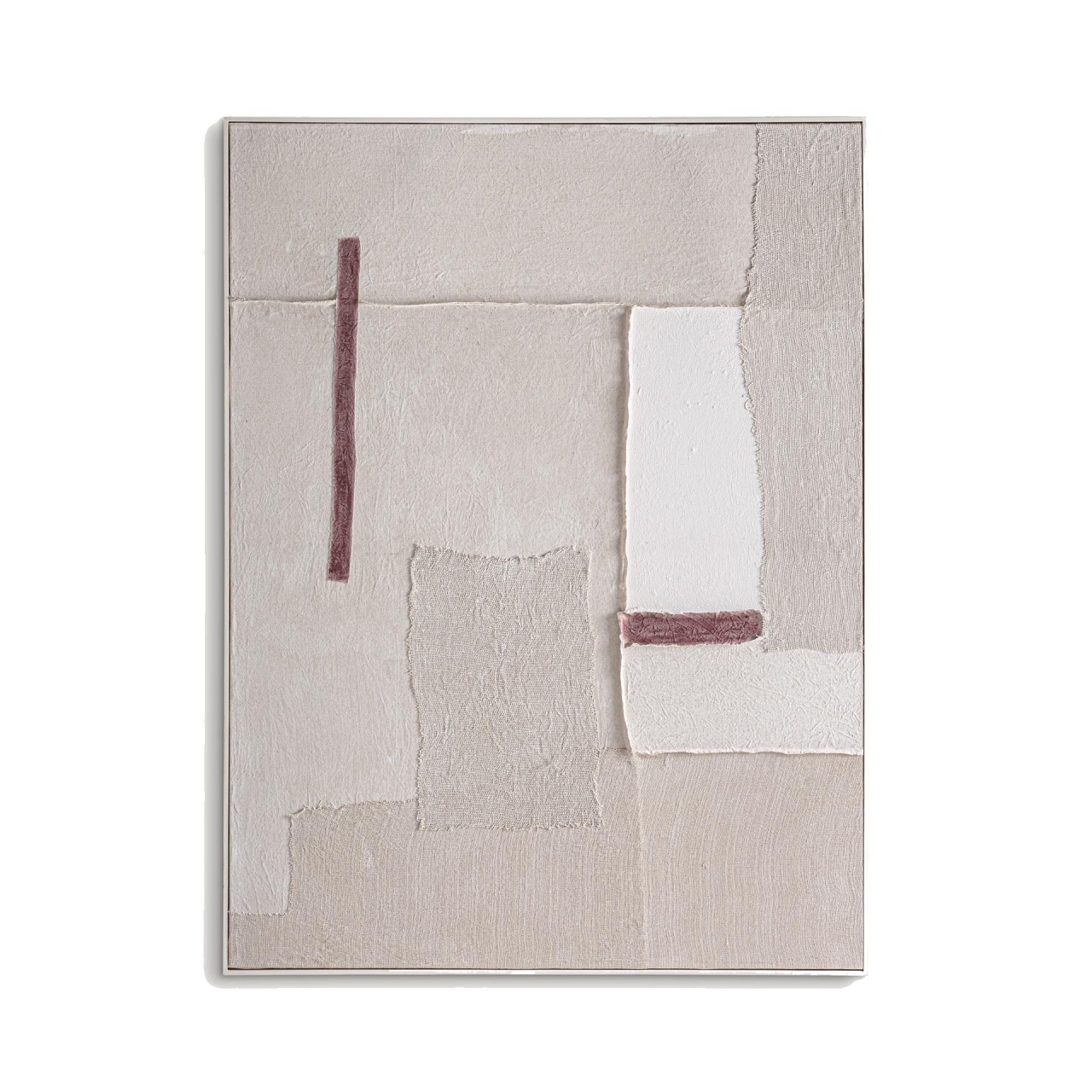 bucatarii rustice Tablou alb antic/maro din fibre naturale 120x160 cm Zilia Vical Home