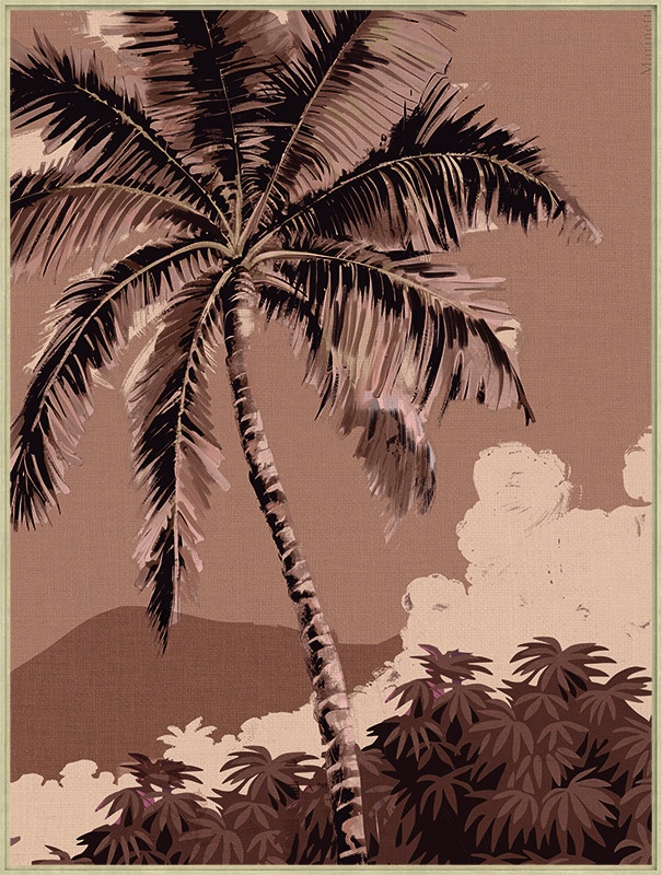 hol Tablou multicolor din canvas 60x80 cm Palm Tree Ter Halle