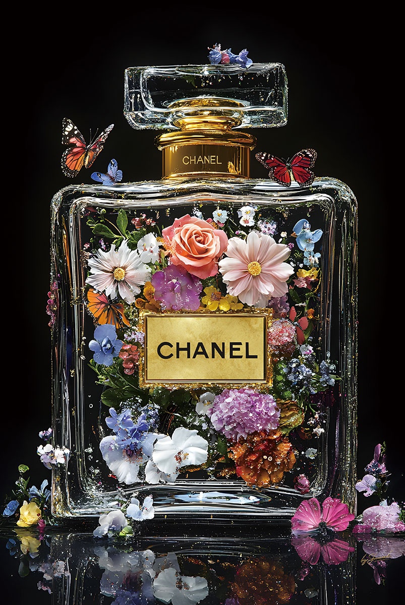 oferte dormitoare Tablou multicolor din sticla 80x120 cm Transparent perfume with flowers Ter Halle