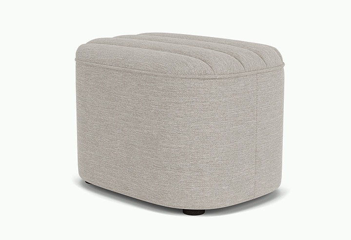 Sebastian Zero Gravity Taburet oval gri din textil Phoebe Sydney -22 FEST