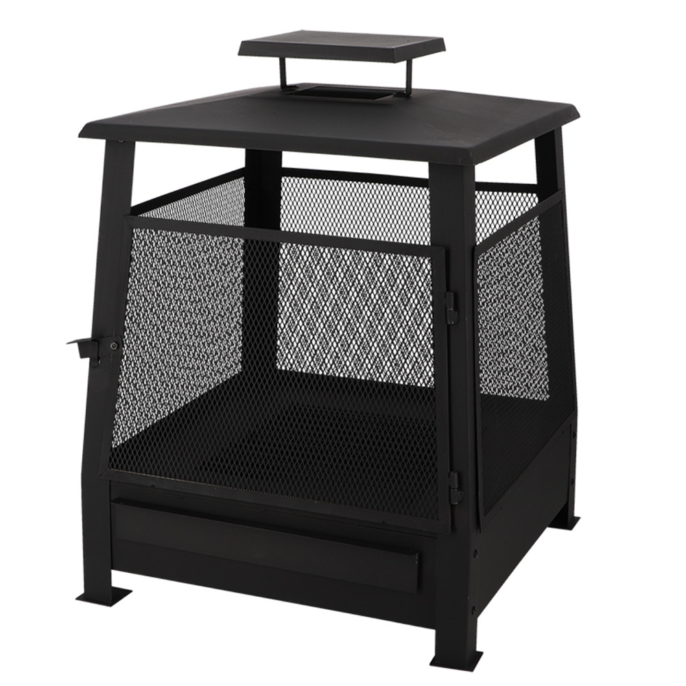 semineu Vatra foc neagra din metal Azmer Esschert Design