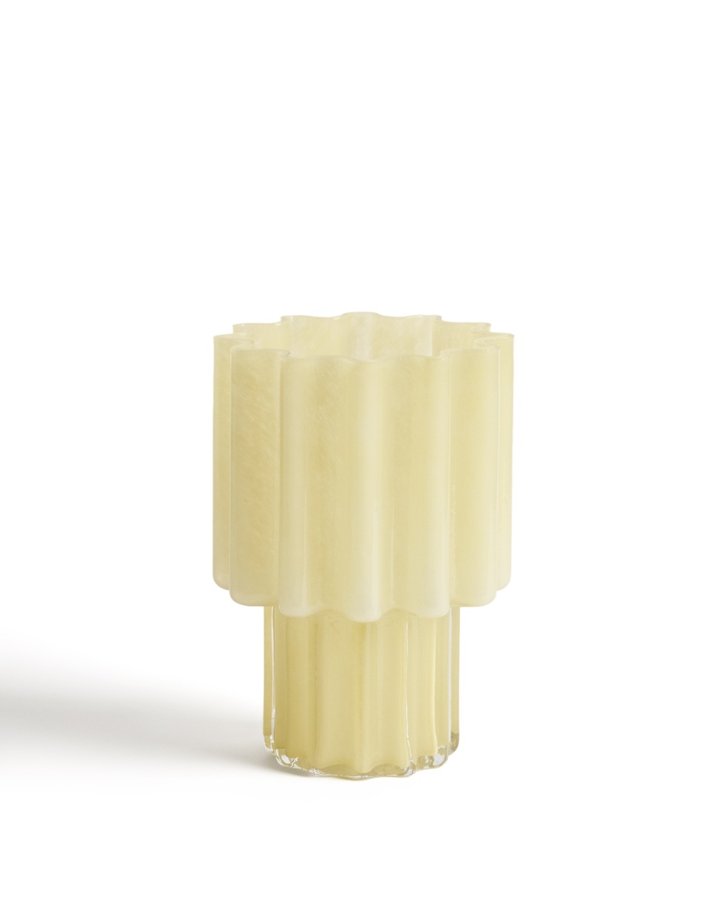 vaze Vaza galbena din sticla 25 cm Cristila Kave Home
