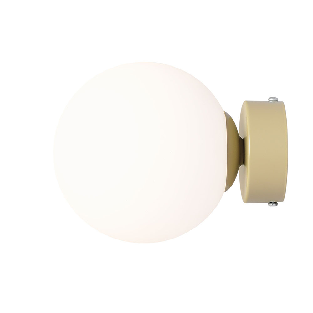 Quiet Object Aplica kaki/alba din sticla Ball S Quiet Object