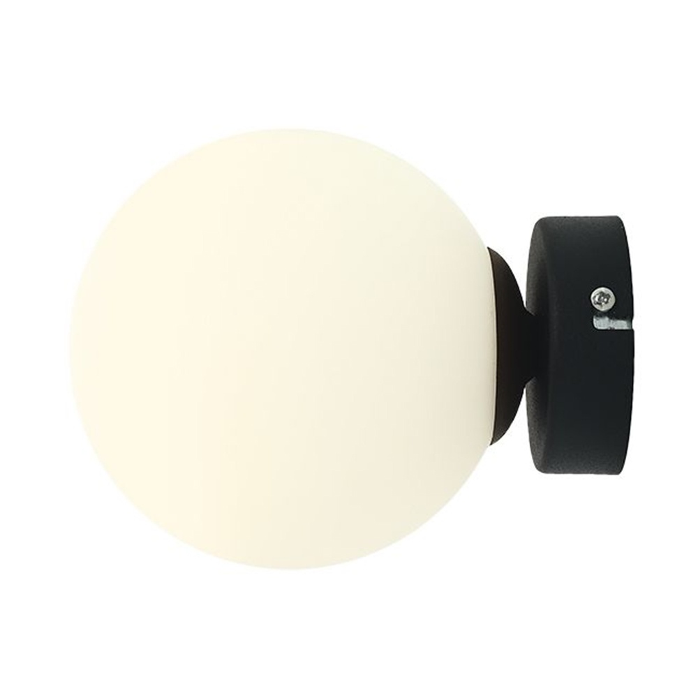 Quiet Object Aplica neagra/alba din sticla Ball S Quiet Object