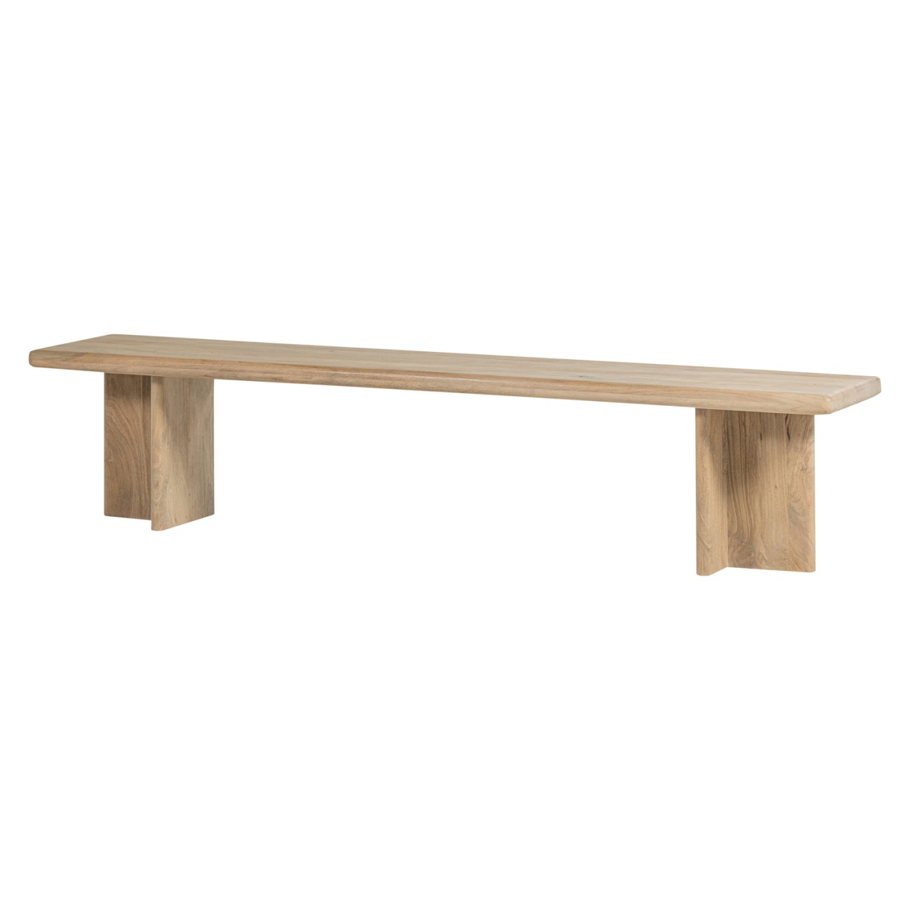 Benches Bancheta maro din lemn 220 cm Ato Woood