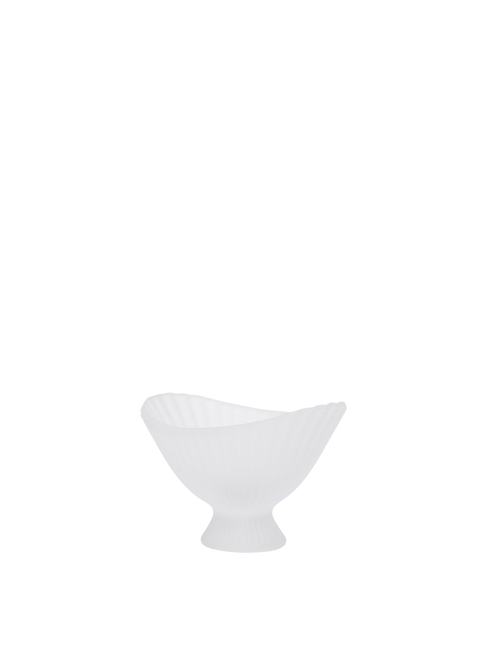 Decorative Bowls Bol decorativ alb din sticla 15x21 cm Fountain Ferm Living