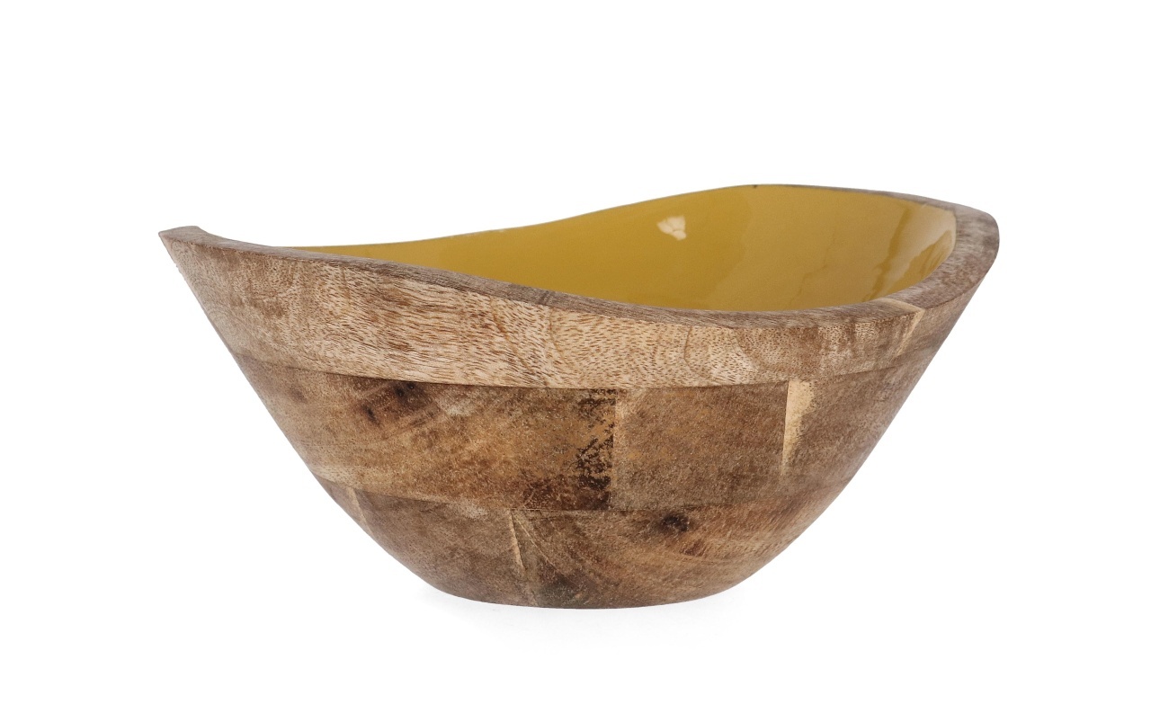 Dinnerware Bol portocaliu/maro din ceramica 21x24 cm Thara Irregular Bizzotto