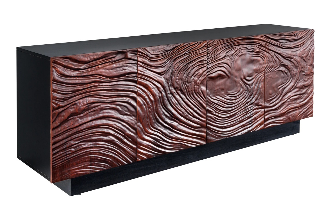 Bufet inferior maro din lemn 175 cm Dune Large 3D The Home Collection
