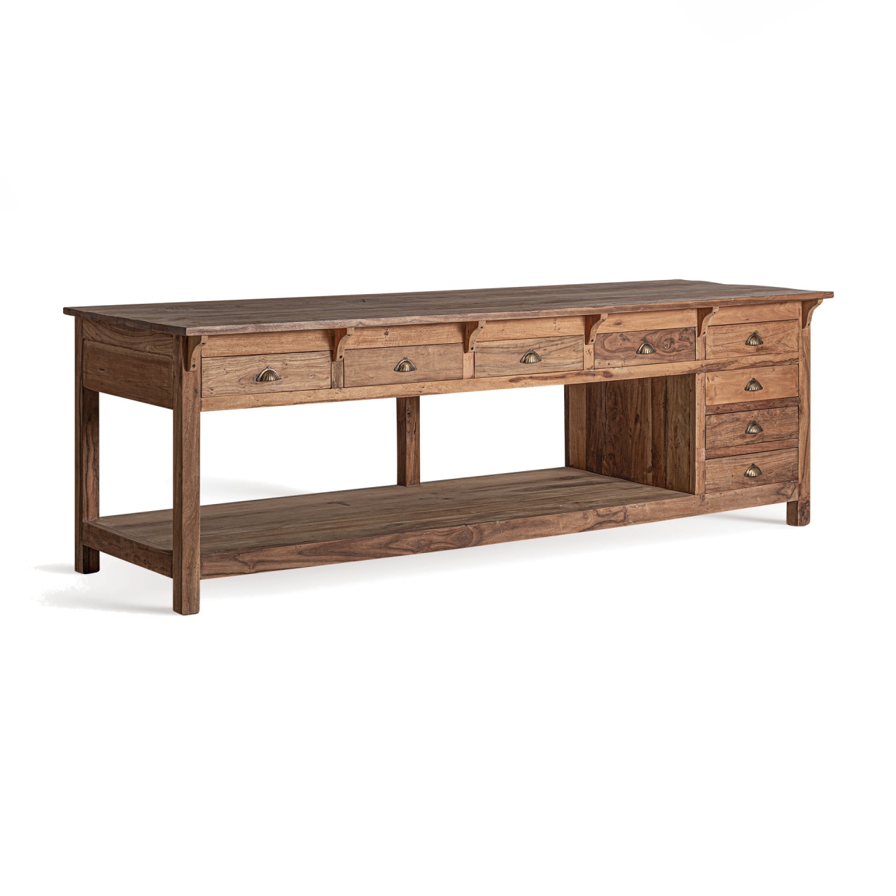 bufet living Bufet inferior maro din lemn 274 cm Nehren Vical Home