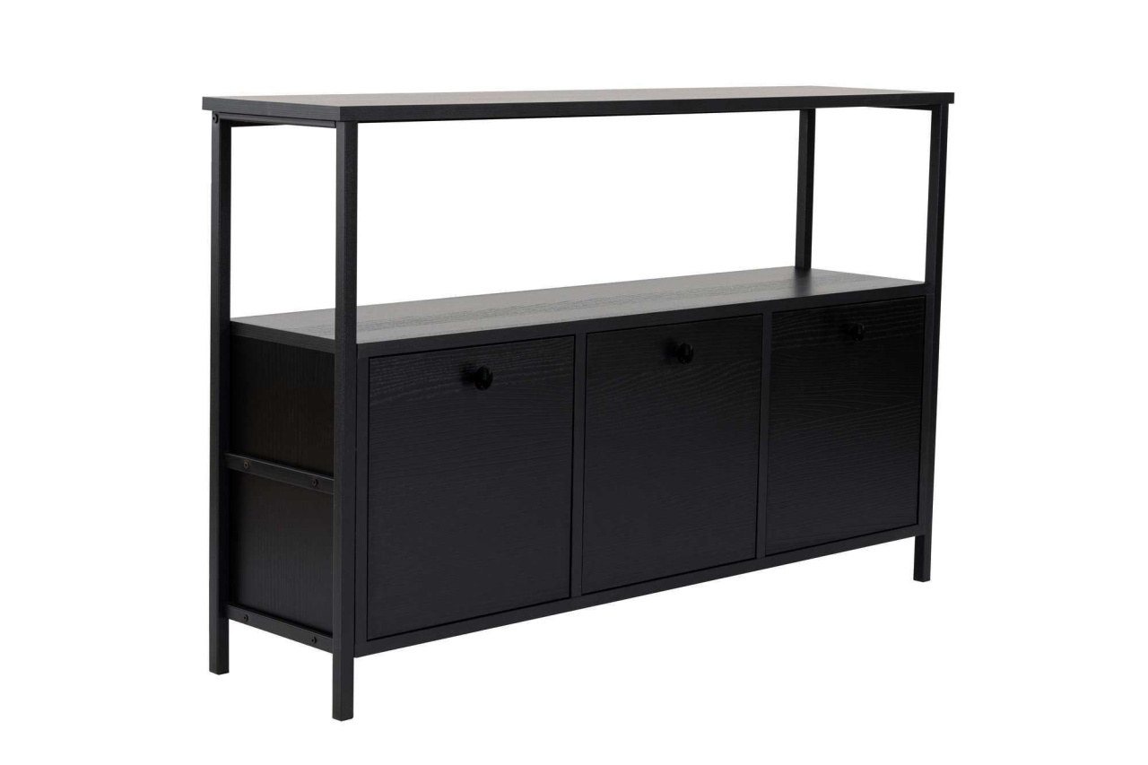 bufet Bufet inferior negru 120 cm Solace Nordure