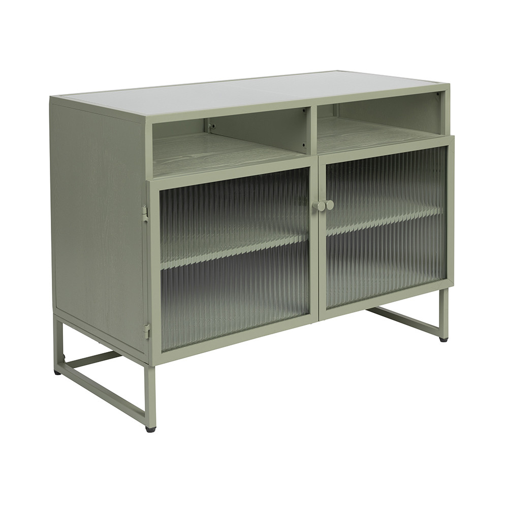 Quiet Object Bufet inferior verde din metal 58 cm Herbe Medium Quiet Object