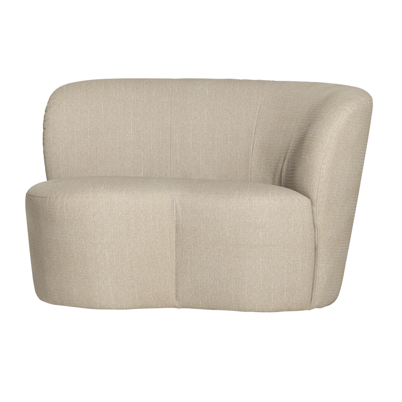 Canapea exterior bej nisipiu din textil 112 cm Stone Right Woood