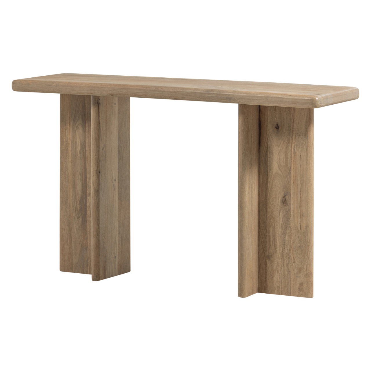 Accent Tables Consola maro din lemn 80 cm Ato Woood