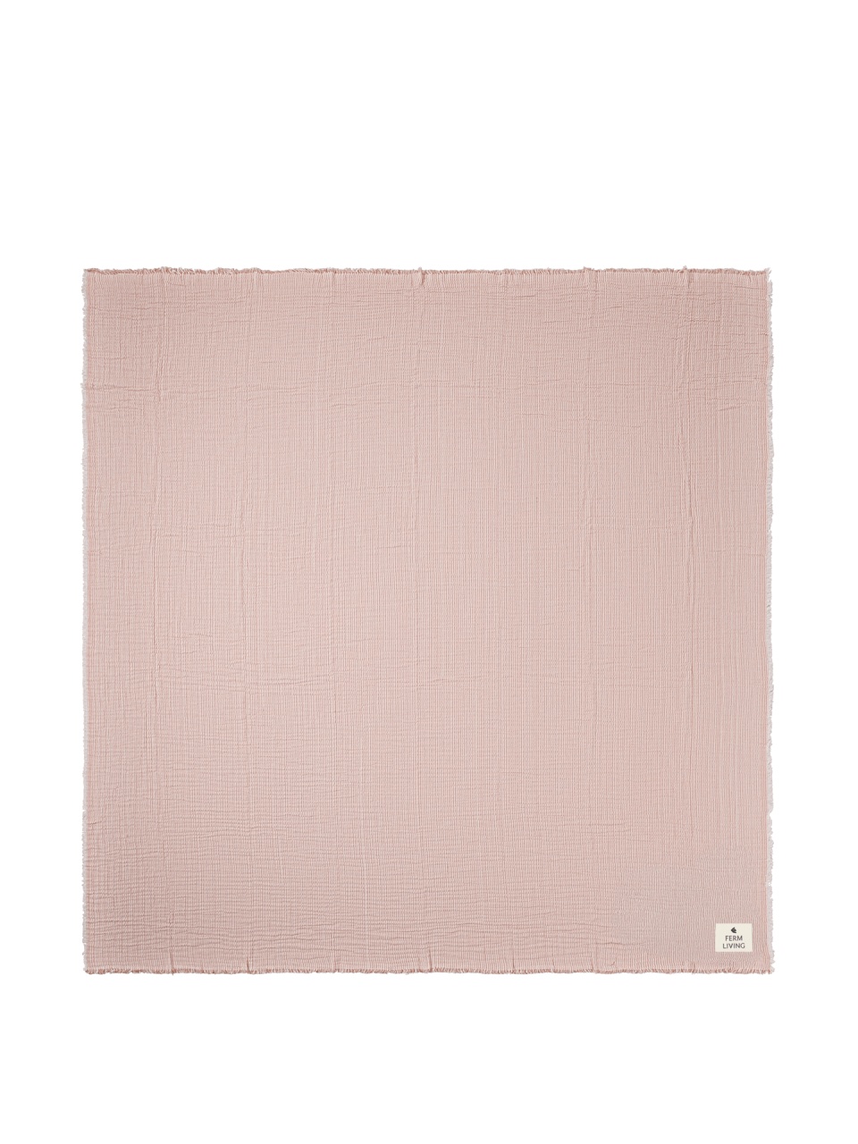 Quilts & Comforters Cuvertura maro teracota/alb antic din bumbac 240x250 cm Fino Ferm Living