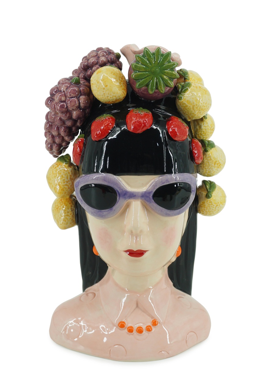 Artwork Decoratiune multicolora din ceramica 34 cm Kaelis Fruit Bizzotto