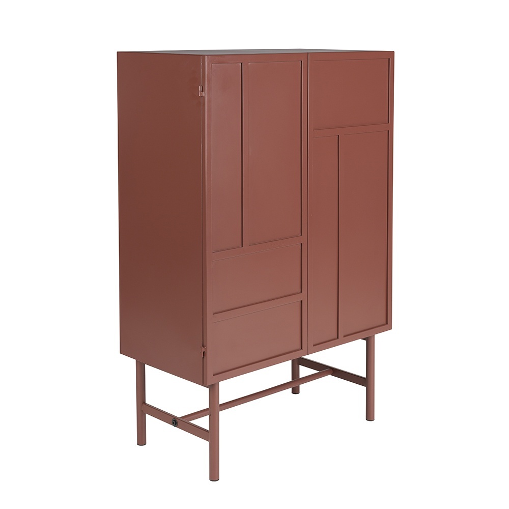 Quiet Object Dulap rosu din metal 105 cm Davis Quiet Object