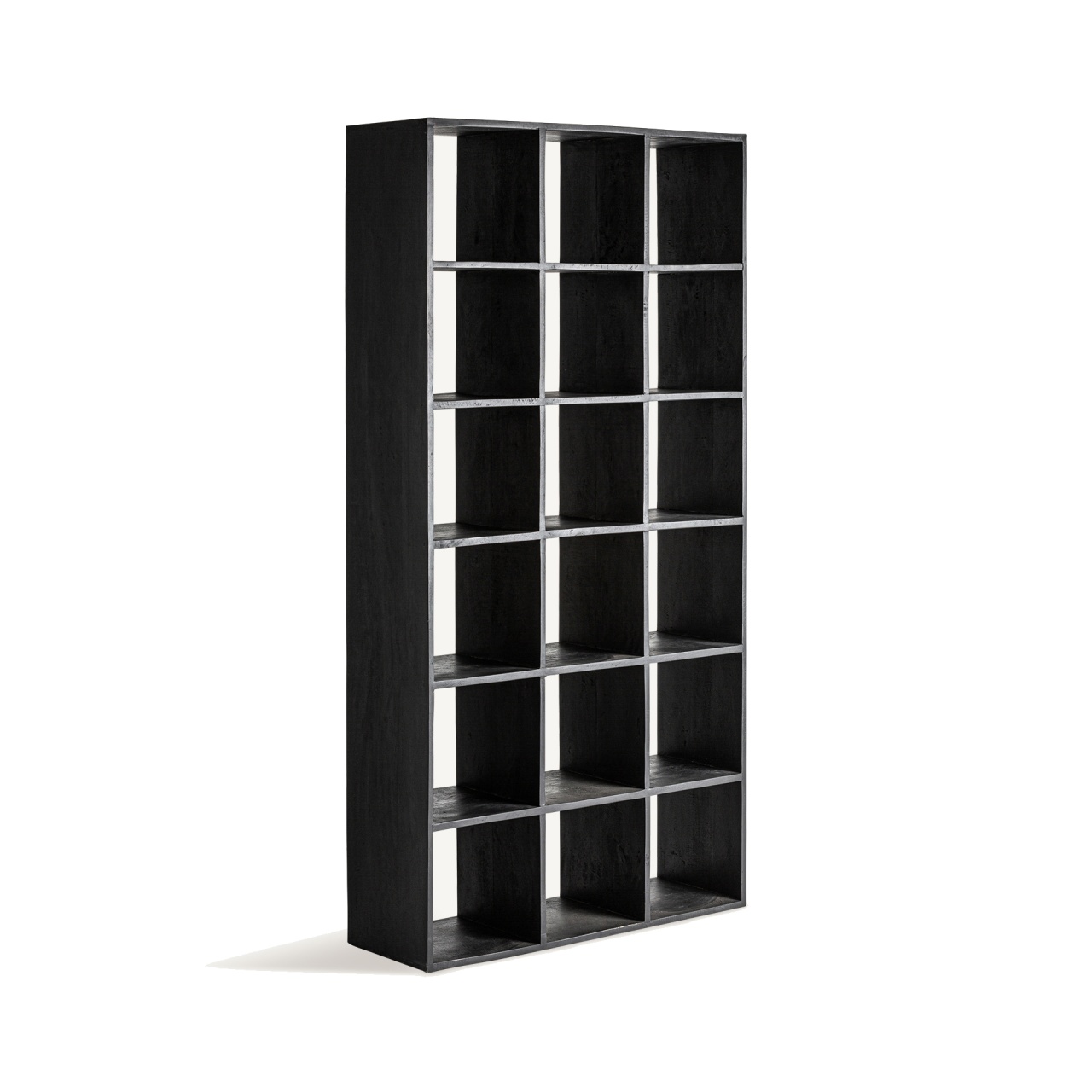 Shelving Etajera neagra din lemn 200 cm Bayereut Vical Home